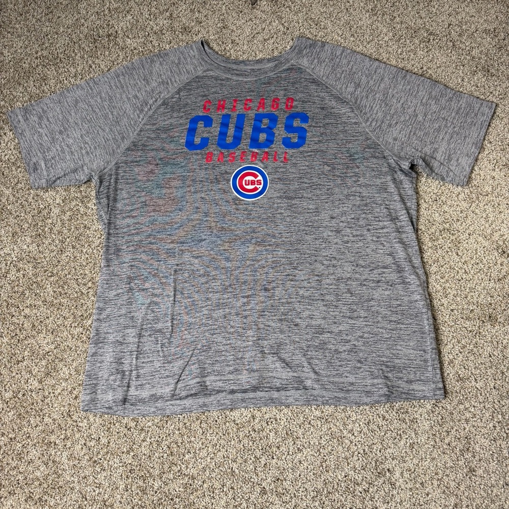 Chicago Cubs MLB Genuine Merchandise Gray Performance T-Shirt Men's XXL
